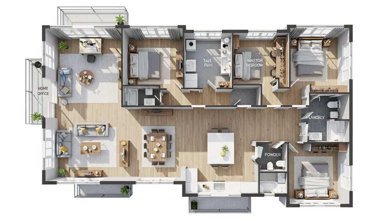 planirovki dvuhetazhnyh domov funkcionalnost i komfort 1