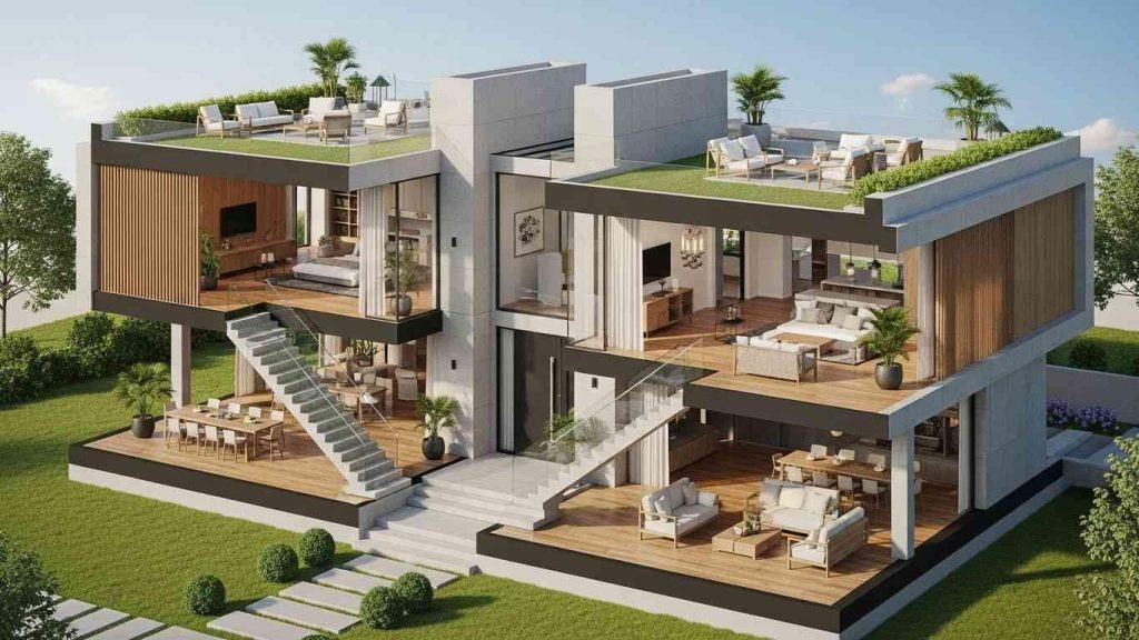 sovremennye idei planirovok odnoetazhnyh i dvuhetazhnyh domov 2